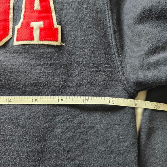 Vintage Gonzaga Champion Navy Pullover Sweatshirt Men's Size S Preppy Academia - Picture 6 of 7